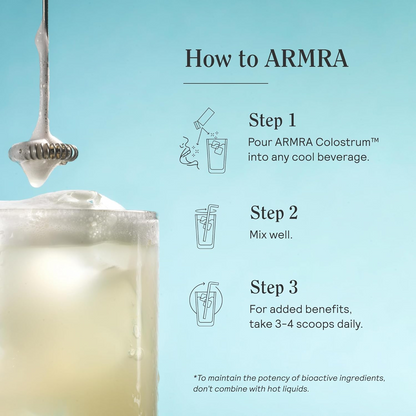 ARMRA Colostrum Powder | Gut Health & Bloating | Skin & Hair | Immunity | Keto, Gluten & Fat-Free