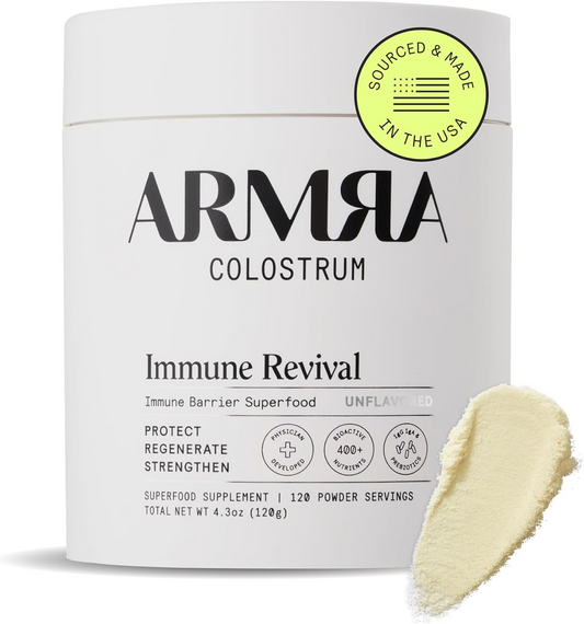 ARMRA Colostrum Powder | Gut Health & Bloating | Skin & Hair | Immunity | Keto, Gluten & Fat-Free