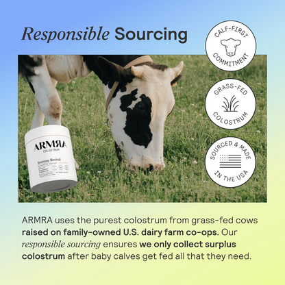 ARMRA Colostrum Powder | Gut Health & Bloating | Skin & Hair | Immunity | Keto, Gluten & Fat-Free